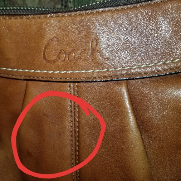 Brown Leather Coach Purse - Picture 6 of 8